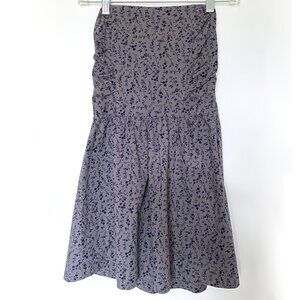 Heritage 1981 strapless, rouched, floral dress size SP